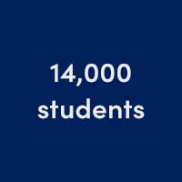 14,000 students
