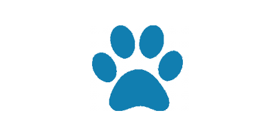 Light Blue Pawprint