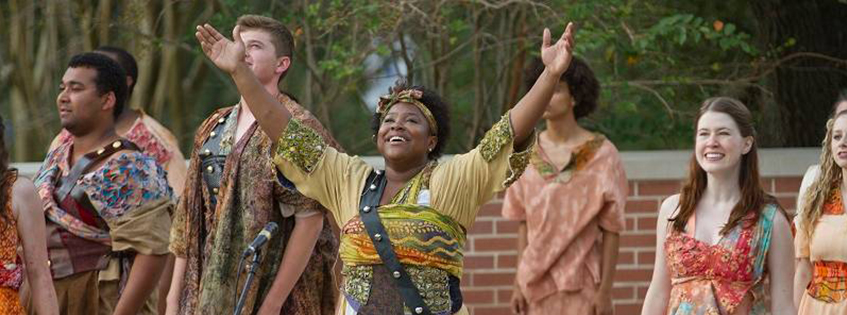 Amphitheater Program with dancers