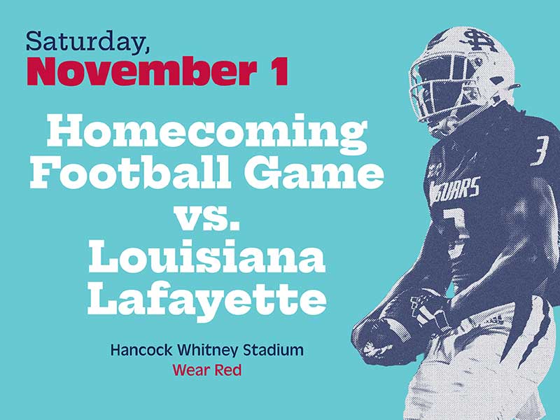 Nov 1 Homecoming Football Game