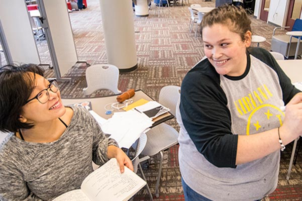 Faculty working with student in Academic Success.