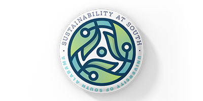 Sustainability at South button with map